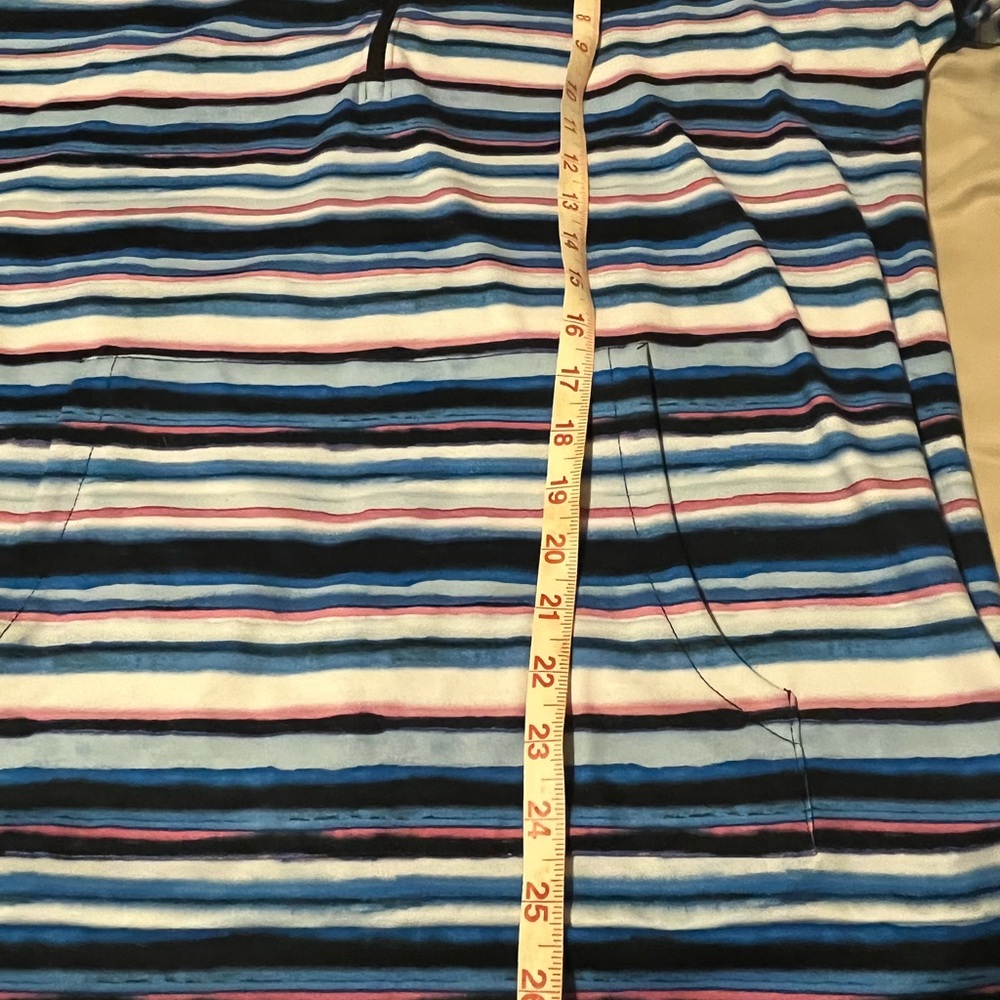 T by Talbots half zip Striped Multicolor pullover - Picture 7 of 7